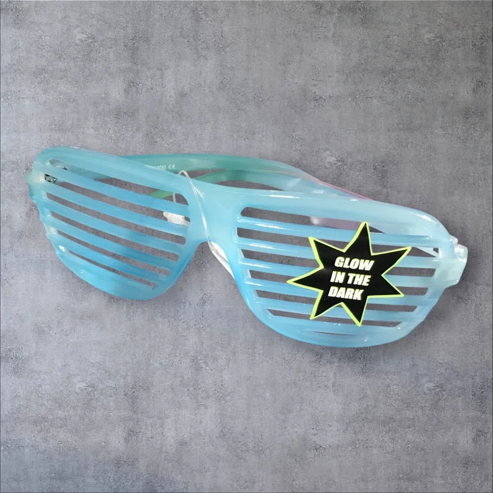 Glow In The Dark Shutter Streetwear Glasses Trending on Socials Deadstock